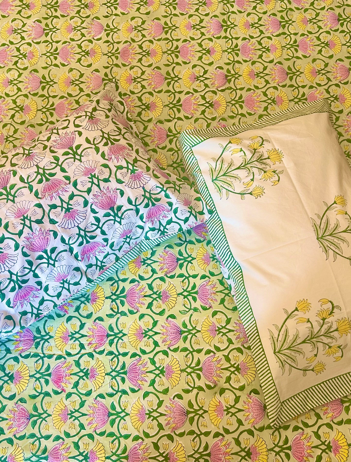 Bundle Of Joy Handblock bedsheet