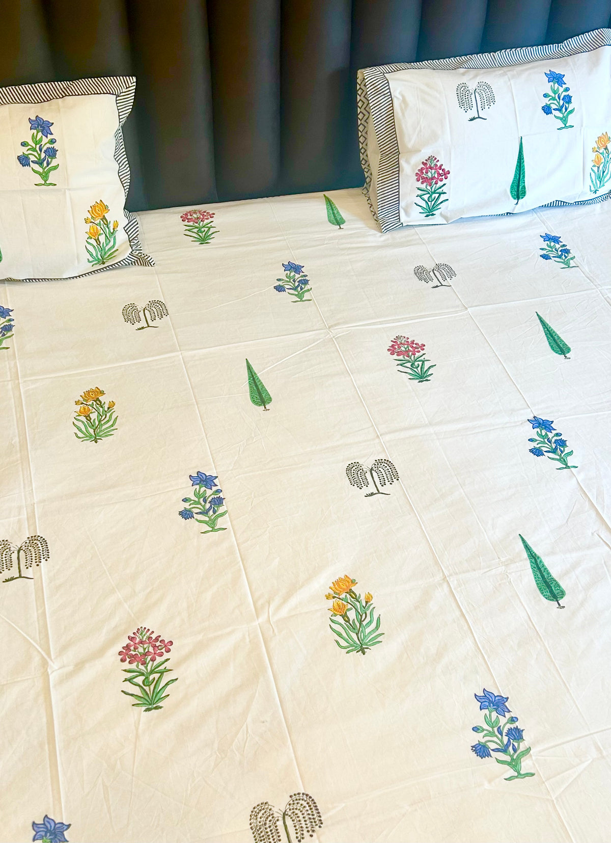 The rainbow spirit- Handblock bedsheet