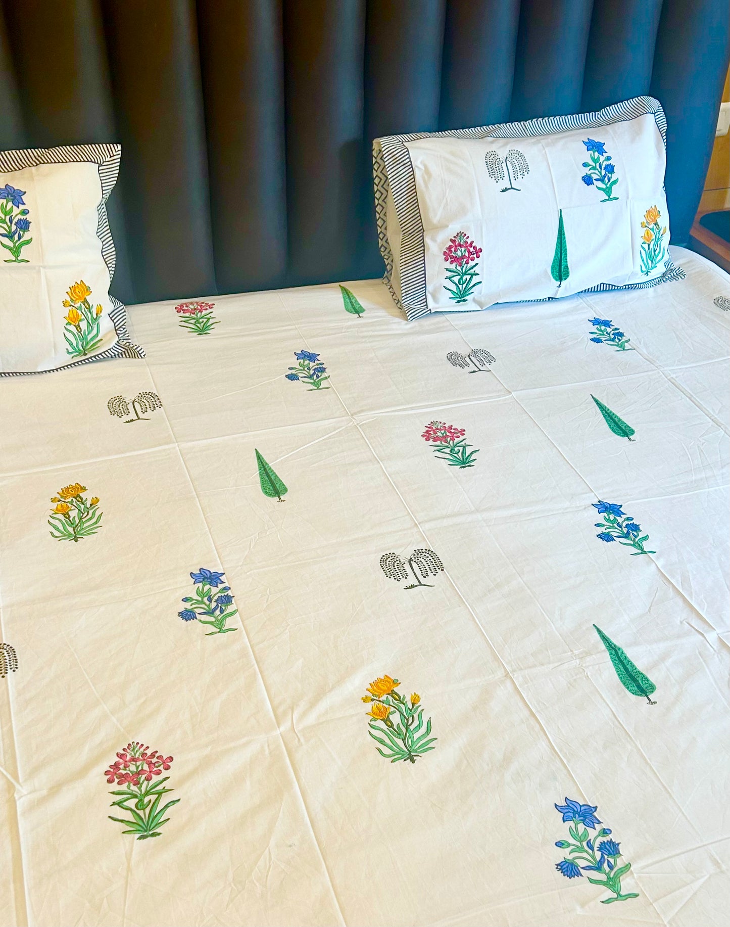 The rainbow spirit- Handblock bedsheet
