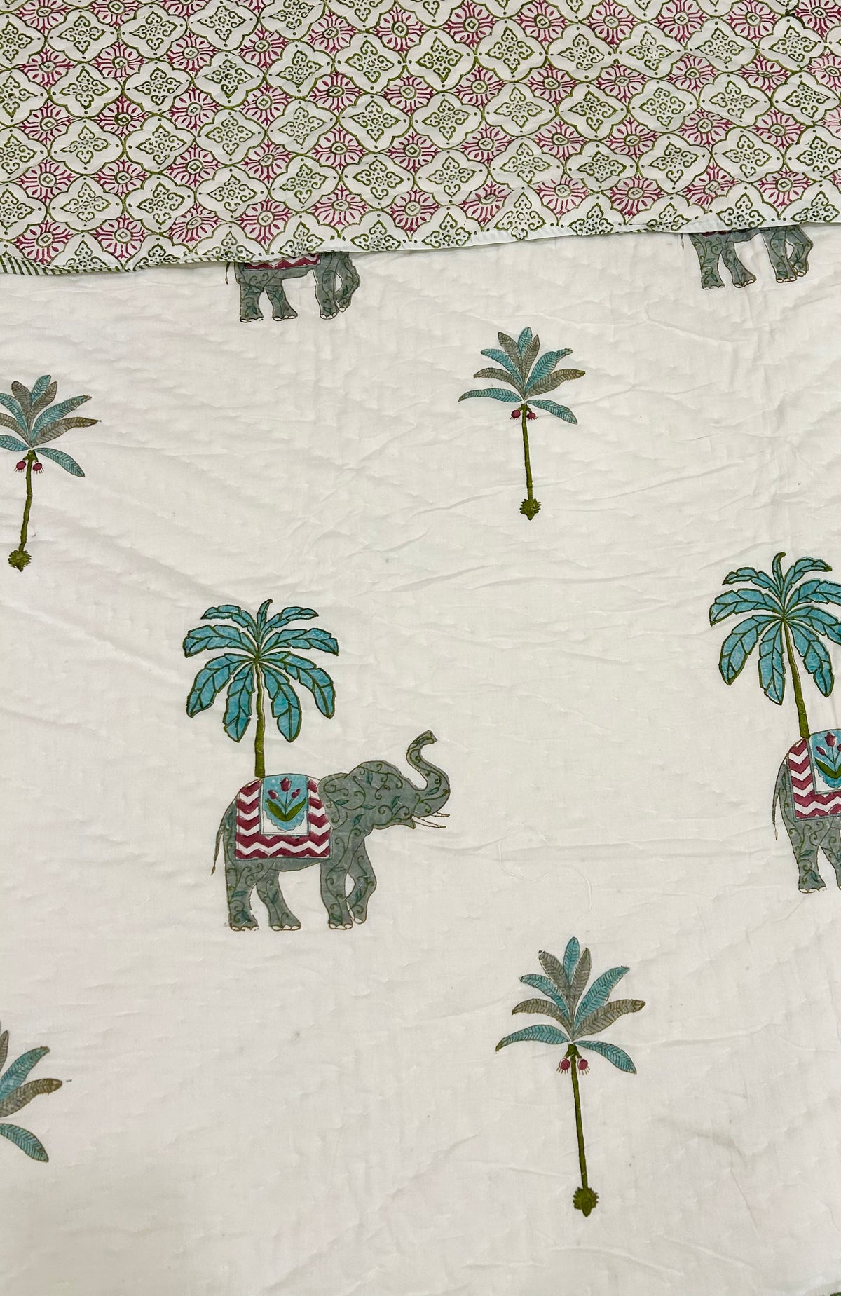 HANDBLOCK PRINT PURE MULMUL COTTON QUILT